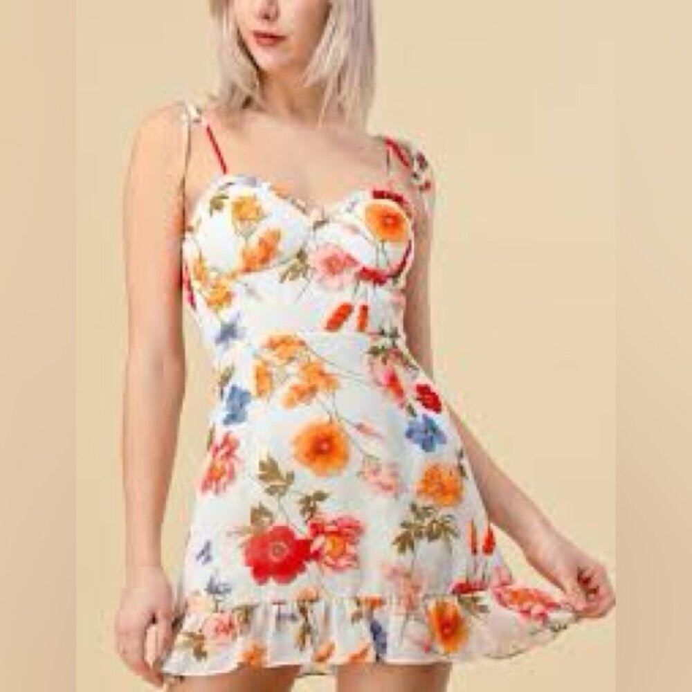 Beivy floral dress Goergeous and Cute ✨💕💕 SZ L - Picture 5 of 6